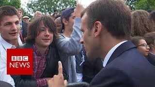 Macron tells teen to call him Mr President  BBC News [upl. by Mirak]