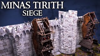 SIEGE of Minas Tirith  Battle Report  Atop The Walls  Lord of the Rings [upl. by Aisatana]