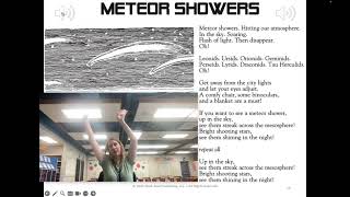 Meteor Showers Actions Video [upl. by Anibla]