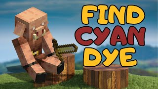 How to Find a Cyan Dye in Minecraft  Minecraft Tutorial 2024 [upl. by Duff]