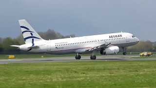 4K Plane spotting at Groningen airport Eelde 2019  A320 727 737 etc [upl. by Scevo778]