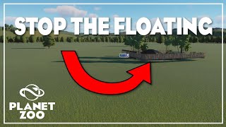 Stop blueprints floating and terrain modification failed  Planet Zoo [upl. by Uriah]