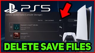 PS5 HOW TO DELETE SAVE FILES [upl. by Loos991]