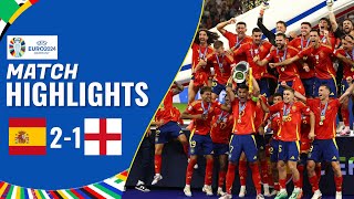 Spain vs England  21  Highlights  UEFA Euro 2024  england vs spain [upl. by Ikcaj]