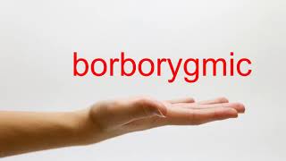 How to Pronounce borborygmic  American English [upl. by Llerrac]