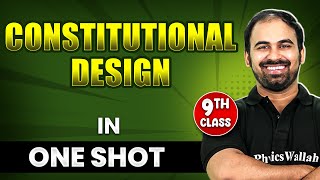 CONSTITUTIONAL DESIGN in 1 Shot  FULL Chapter Coverage THEORYPYQs  Class 9th SST [upl. by Cato]