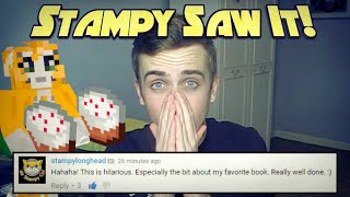 VLOG  Stampy Saw My Video  LIVE REACTION [upl. by Trometer]