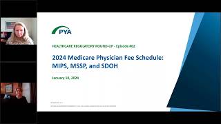 2024 Medicare Physician Fee Schedule MIPS MSSP and SDOH [upl. by Notnil857]