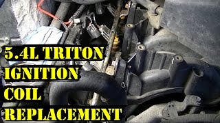 How to Change Ignition Coils on 54L Triton Ford Engine [upl. by Marylynne]