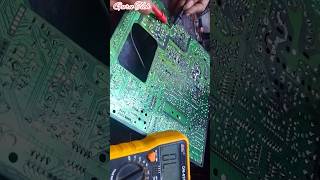 CRT tv power supply problem solution gurutech crttvrepair shortsfeed [upl. by Adnawahs]