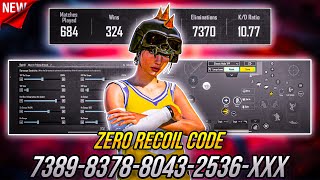 NEW UPDATE 34 🔥 BEST SENSITIVITY CODE  CONTROL SETTINGS PUBG MOBILEBGMI [upl. by Nawram687]