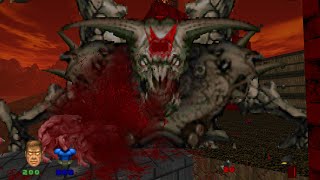 ICON OF SIN VS PINKY DEMON S FIGHT BRUTAL DOOM V21 ONLINE COOP [upl. by Wyon856]