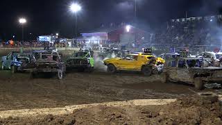 Sanilac County Fair 2024 Demolition Derby FEATURE 8102024 SanduskyMichigan [upl. by Cherlyn]