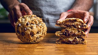 Vegan Levain Bakery Style Giant Chocolate Chip Cookie [upl. by Durstin619]