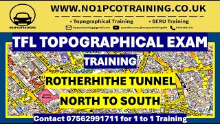 ROTHERHITHE TUNNEL  NORTH TO SOUTH  TFL TOPOGRAPHICAL SKILLS TEST  MARCH 2024 TRAINING [upl. by Knute]