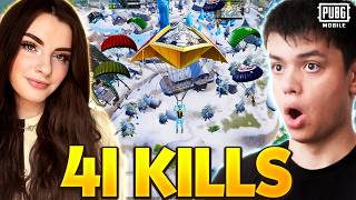 HER GAMING amp JACOB DESTROY SQUADS In The New Snow Mode  PUBG MOBILE [upl. by Meela]