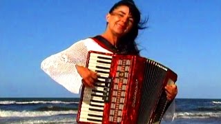 WIESŁAWA DUDKOWIAK  with Accordion on Beach 2  The most beautiful relaxing melody [upl. by Redfield]