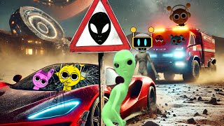 Traffic accident in Mars  Incredibox Sprunki 🚘💥😳🌝🌙❤️💗 [upl. by Finstad]