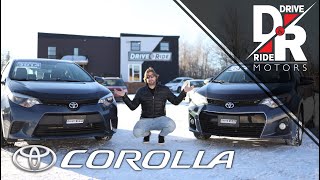 Buying a used Toyota Corolla Helpful info review and comparison of a 2014 Corolla S and Corolla LE [upl. by Maunsell]