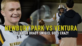 Newbury Park vs Ventura  🔥 FSU QB Commit Brady Smigiel 5 TOTAL TD [upl. by Talia]