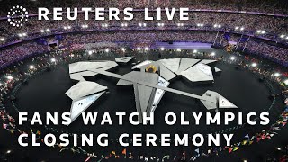 LIVE Fans watch the Olympics closing ceremony in Paris [upl. by Kablesh]