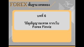 พื้นฐานเทรดทอง 06  Forex Finviz เทียบค่าเงินกับทองคำตามจริง [upl. by Nirok]