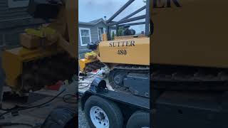 Isuzu Diesel Cold Start Sutter 480 Trail Dozer [upl. by Reider]