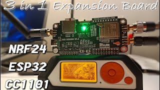 Flipper Zero 3in1 Expansion Board ESP32 CC1101 and NRF24 Modules Overview [upl. by Seel]