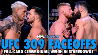 UFC 309 Full Fight Card Final Faceoffs Charles Oliveira vs Michael Chandler 2 More [upl. by Eunice128]