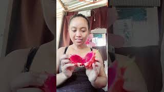 Tamis ng unang tikim 😍 💖 😇 dragonfruit sipagattiyaga buhayprobinsya ❤️ 153 [upl. by Naawaj]