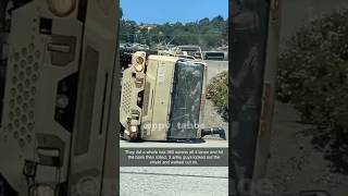 United States military vehicle crash caught on dashcam [upl. by Lingwood642]