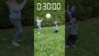 Assistant Plays the Ball in the Air Challenge with Smalls FamilyFun OutdoorFun Challenge [upl. by Aracaj135]