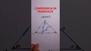 Congruencia de triángulos Geometría aprendegeometriaplana poligonos congruencia geometria [upl. by Ahsaz492]