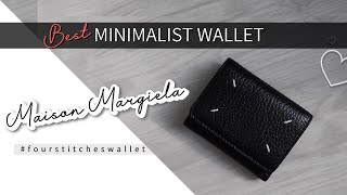 Best Minimalist Wallet  MAISON MARGIELA スリーフォールドウォレット [upl. by Nierman209]