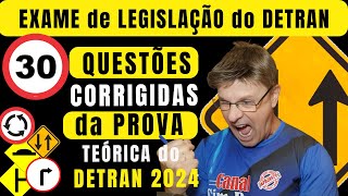 PERGUNTAS da PROVA do DETRAN  EXAME de LEGISLAÇÃO do DETRAN  SIMULADO do DETRAN RESPONDIDO [upl. by Elaynad]