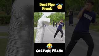 Duct Pipe Prank funny bushmanprank bushmanscareMost funny scar peoplescarepranksprankbushman [upl. by Elleahcim]