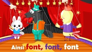 Ainsi font font font  Comptine avec gestes pour enfants et bébés avec les paroles [upl. by Adore168]