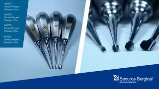 Securos Surgical  TriDenta System  Winged Elevators [upl. by Sidwel80]