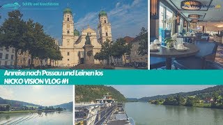 Passau amp Erste Schritte Nicko Vision Donau Kreuzfahrt  Vlog 1 [upl. by Rydder]