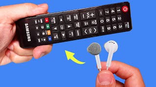 No One Believes It But It Really Works Just Use An Old Earphone How To Fix TV Remote Control [upl. by Hippel965]