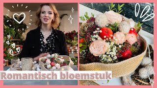 Romantisch HERFST BLOEMSTUK🍁  Cursus bloemschikken 113  Carlein Tukkers [upl. by Lilac]