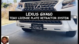 Lexus GX460 hidden license plate installation [upl. by Hteazile336]