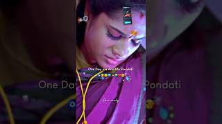 Pondati❤️🫂pondattinidhandi whatsappstatus lovesong ammu trendingshorts tamilsong bgmlove [upl. by Lubbi10]