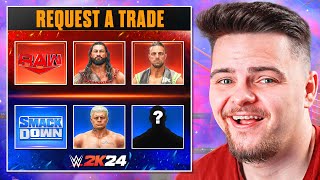 WWE 2K24 MyGM  ROSTER TRADES [upl. by Esinek]