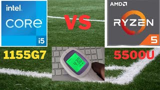 Core i5 1155G7 VS Ryzen 5 5500U Compared NovaBenchamp Passmark മലയാളം [upl. by Derwin]