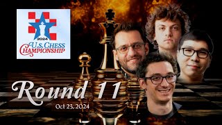 LAST ROUND  US Chess Championships 2024  ROUND 10  Oct 22 [upl. by Nyladnar]