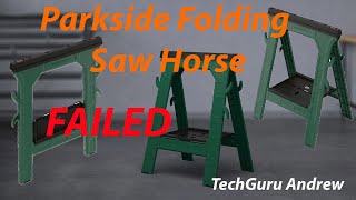 Parkside Folding SawHorse FAILED [upl. by Ahsenav]