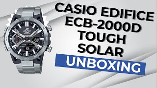 Discover the Modern Casio Edifice ECB2000D1AEF  Unboxing and first impressions [upl. by Kirbee753]