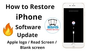 HOW TO Restore iPhone Apple logo  Read Screen Blank screen Update 🔥 Hindi [upl. by Moriah]