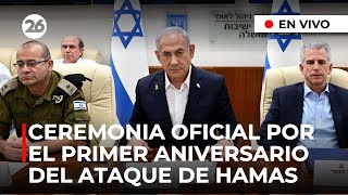 🔴EN DIRECTO  Ceremonia oficial de conmemoración por el primer aniversario de los ataques de Hamas [upl. by Atinyl]